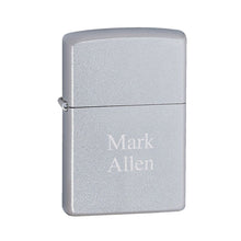 Load image into Gallery viewer, Personalized Lighters - Zippo - Satin Chrome