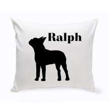 Load image into Gallery viewer, Personalized Throw Pillow - Dog Silhouette - Personalized Dog Gifts