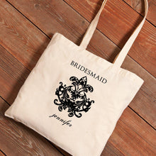 Load image into Gallery viewer, Personalized Canvas Tote - Bridesmaid