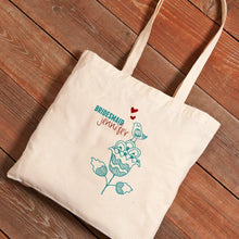Load image into Gallery viewer, Personalized Canvas Tote - Bridesmaid