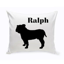 Load image into Gallery viewer, Personalized Throw Pillow - Dog Silhouette - Personalized Dog Gifts