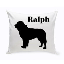 Load image into Gallery viewer, Personalized Throw Pillow - Dog Silhouette - Personalized Dog Gifts