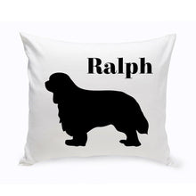 Load image into Gallery viewer, Personalized Throw Pillow - Dog Silhouette - Personalized Dog Gifts