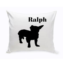 Load image into Gallery viewer, Personalized Throw Pillow - Dog Silhouette - Personalized Dog Gifts