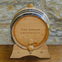 Load image into Gallery viewer, Personalized Whiskey Barrel - Oak - 2 Liter
