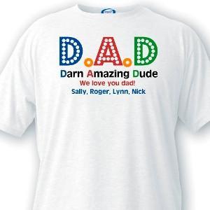Personalized Dad T-Shirts - Darn Amazing Dad