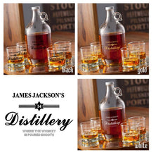 Load image into Gallery viewer, Personalized Whiskey Growler Set