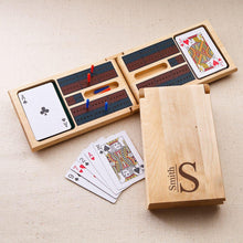 Load image into Gallery viewer, Personalized Wood Cribbage Game