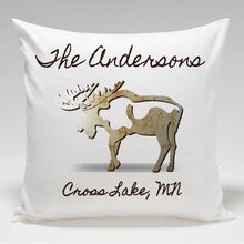 Load image into Gallery viewer, Personalized Cabin Throw Pillow