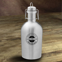 Load image into Gallery viewer, Personalized Stainless Steel Beer Growler