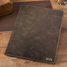Load image into Gallery viewer, Personalized Rustic Portfolio with Notepad