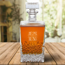 Load image into Gallery viewer, Personalized Rectangular 24 oz. Decanter – Whiskey