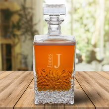 Load image into Gallery viewer, Personalized Rectangular 24 oz. Decanter – Whiskey