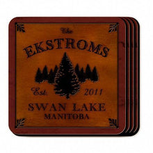 Load image into Gallery viewer, Custom Coasters - Cabin Series - Cabin Decor - Coaster Set
