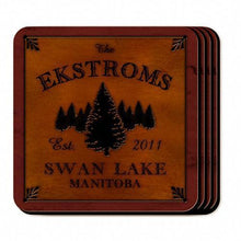 Load image into Gallery viewer, Custom Coasters - Cabin Series - Cabin Decor - Coaster Set
