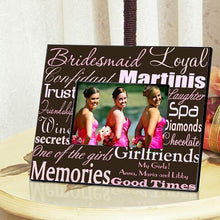 Load image into Gallery viewer, Personalized Bridesmaid Picture Frame