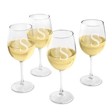 Load image into Gallery viewer, Personalized Wine Glasses - Set of 4 - White Wine - Wedding Gifts