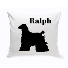 Load image into Gallery viewer, Personalized Throw Pillow - Dog Silhouette - Personalized Dog Gifts