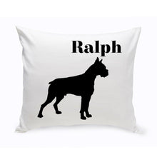 Load image into Gallery viewer, Personalized Throw Pillow - Dog Silhouette - Personalized Dog Gifts
