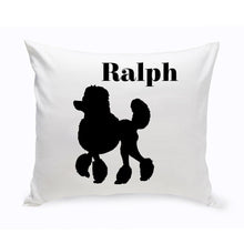 Load image into Gallery viewer, Personalized Throw Pillow - Dog Silhouette - Personalized Dog Gifts