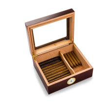 Load image into Gallery viewer, Personalized Humidor - Glass Top - Mahogany