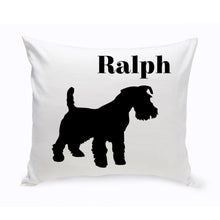 Load image into Gallery viewer, Personalized Throw Pillow - Dog Silhouette - Personalized Dog Gifts