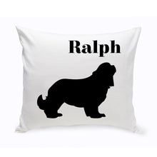 Load image into Gallery viewer, Personalized Throw Pillow - Dog Silhouette - Personalized Dog Gifts