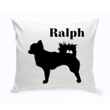 Load image into Gallery viewer, Personalized Throw Pillow - Dog Silhouette - Personalized Dog Gifts