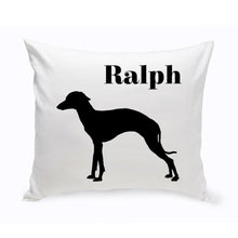 Load image into Gallery viewer, Personalized Throw Pillow - Dog Silhouette - Personalized Dog Gifts