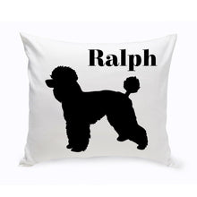 Load image into Gallery viewer, Personalized Throw Pillow - Dog Silhouette - Personalized Dog Gifts