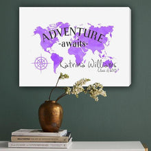Load image into Gallery viewer, Adventure Awaits Colorful Canvas
