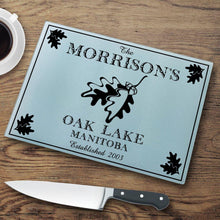 Load image into Gallery viewer, Personalized Cutting Boards - Glass - Cabin Decor - Cabin Series