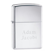 Load image into Gallery viewer, Personalized Lighters - Zippo - High Polish Chrome - Groomsmen Gifts