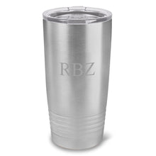 Load image into Gallery viewer, Personalized HúsavÃk 20 oz. Stainless Silver Double Wall Insulated Tumbler - All