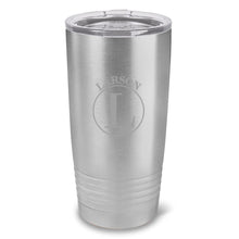 Load image into Gallery viewer, Personalized HÃºsavÃ­k 20 oz. Stainless Silver Double Wall Insulated Tumbler - All

