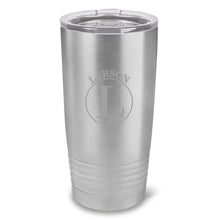 Load image into Gallery viewer, Personalized HúsavÃk 20 oz. Stainless Silver Double Wall Insulated Tumbler - All