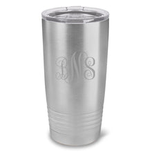 Load image into Gallery viewer, Personalized HÃºsavÃ­k 20 oz. Stainless Silver Double Wall Insulated Tumbler - All
