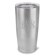 Load image into Gallery viewer, Personalized HúsavÃk 20 oz. Stainless Silver Double Wall Insulated Tumbler - All