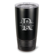 Load image into Gallery viewer, Monogrammed HúsavÃk 20 oz. Black Matte Double Wall Insulated Tumbler - All