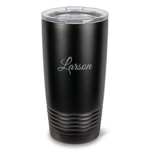 Load image into Gallery viewer, Monogrammed HúsavÃk 20 oz. Black Matte Double Wall Insulated Tumbler - All