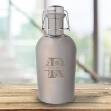 Load image into Gallery viewer, Personalized Gunmetal Growler -Metal