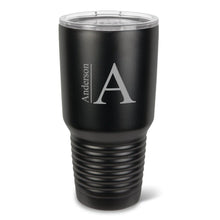 Load image into Gallery viewer, Personalized HúsavÃk 30 oz. Black Matte Double Wall Insulated Tumbler - Personalized Tumbler for Groomsmen - All