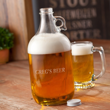 Load image into Gallery viewer, Personalized Growler - Beer - Glass - 64 oz.
