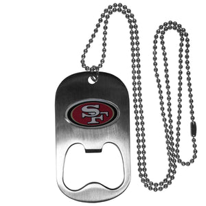 Personalized Bottle Opener - NFL - Necklace - Team Logo