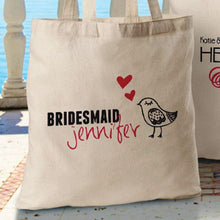 Load image into Gallery viewer, Personalized Canvas Tote - Bridesmaid
