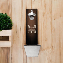 Load image into Gallery viewer, Personalized Monogrammed Wall Mounted Bottle Opener
