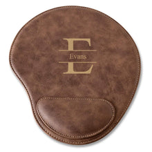 Load image into Gallery viewer, Rustic Faux Leather Personalized Mouse Pad
