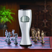 Load image into Gallery viewer, Personalized Gunmetal Pilsner w/Pewter Medallion
