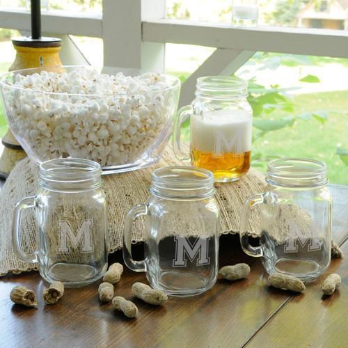 Personalized Collegiate Glass Jar Set of 4 – MyGroomsmen