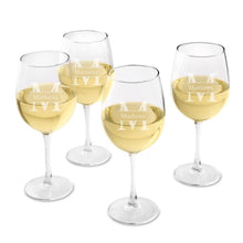 Load image into Gallery viewer, Personalized Wine Glasses - Set of 4 - White Wine - Wedding Gifts
